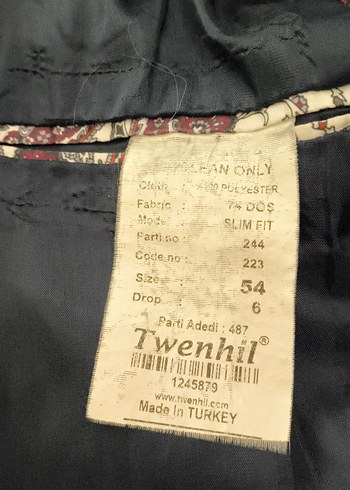 Lacivert Düğmeli Erkek Ceket - Görsel 5