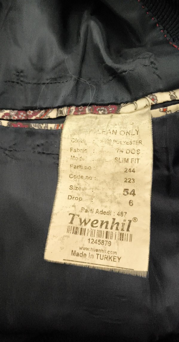 Lacivert Düğmeli Erkek   Ceket - Görsel 5