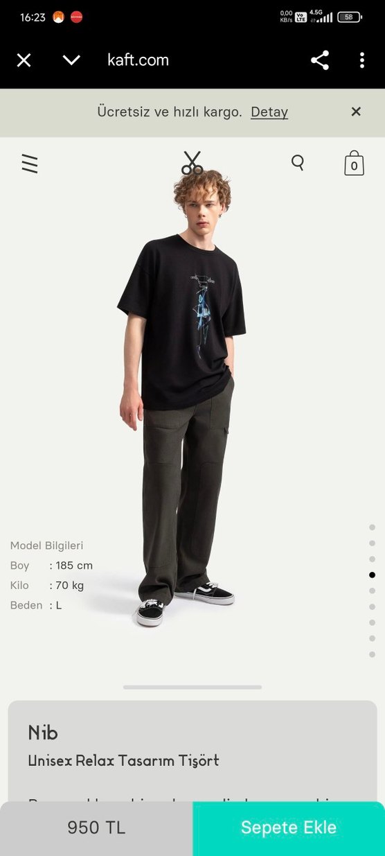 Kaft Unisex Tişört - Görsel 5