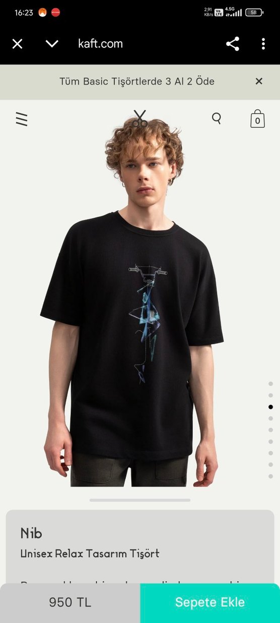 Kaft Unisex Tişört - Görsel 4