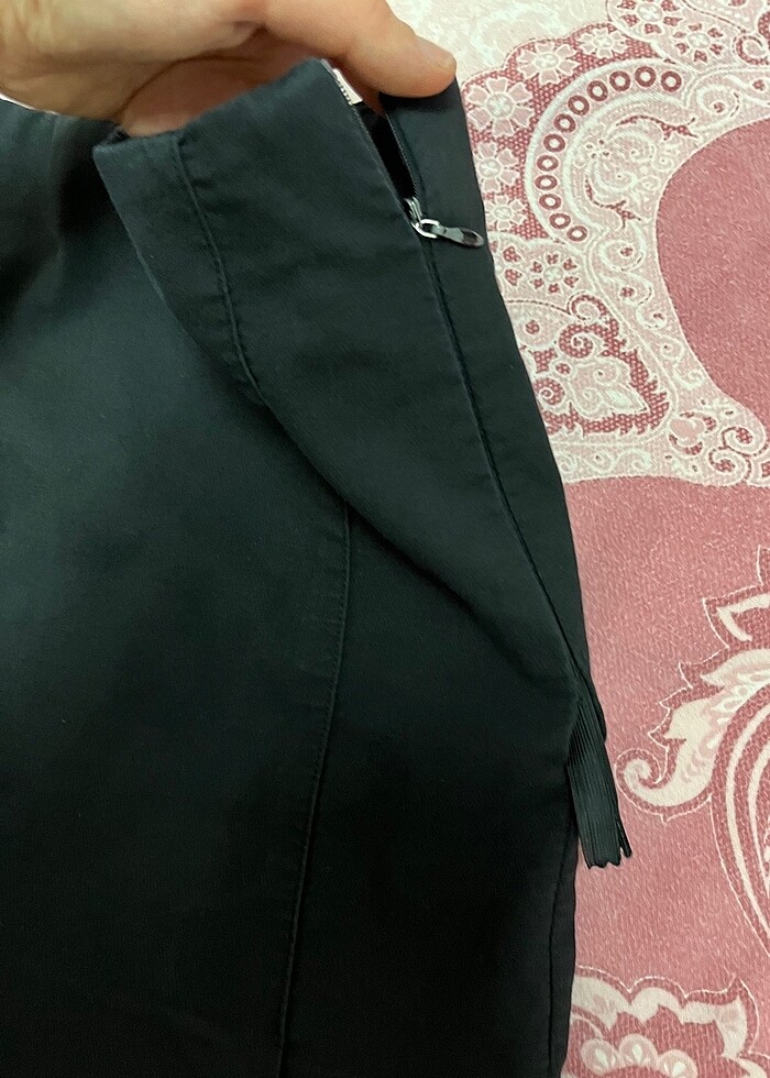 Siyah etek görünümlü şort etek - Görsel 5