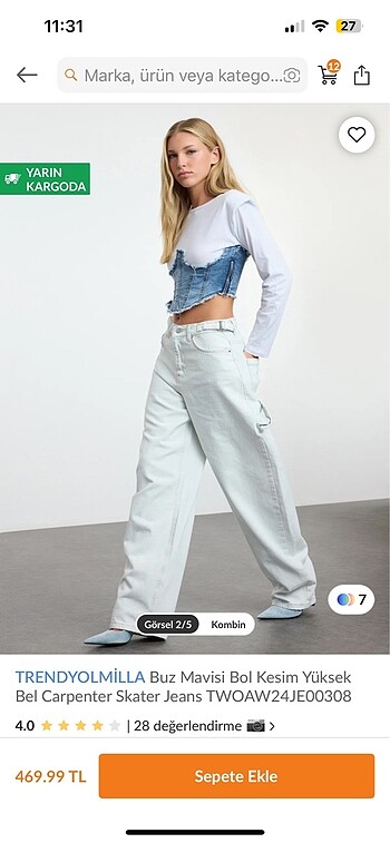 Buz mavisi jean - Görsel 2