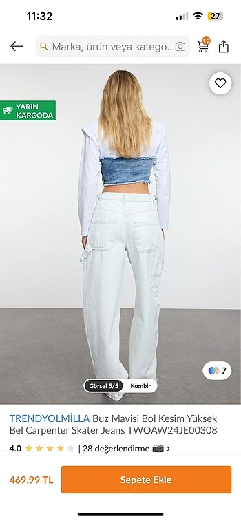 Buz mavisi jean - Görsel 3