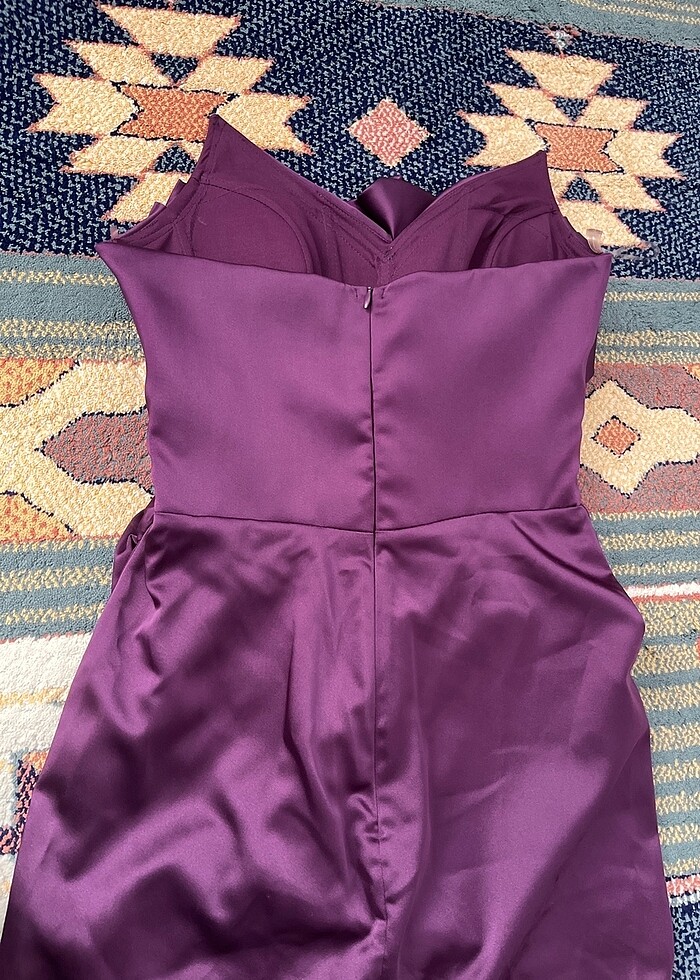 Mor abiye elbise - Görsel 5