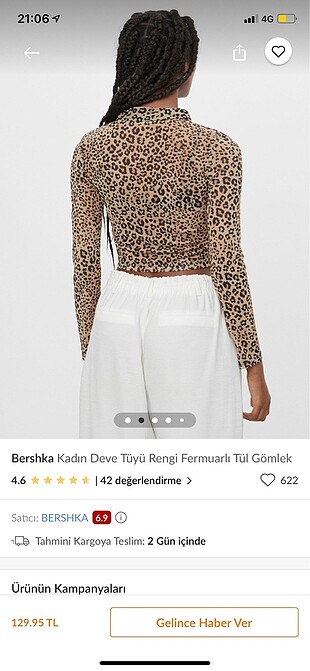 Bershka Leoparlı bluz