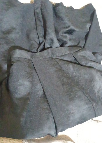 Siyah Uzun Dökümlü Gotik Etek - Görsel 6