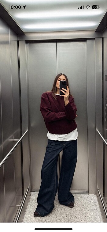 Zara bordo kazak