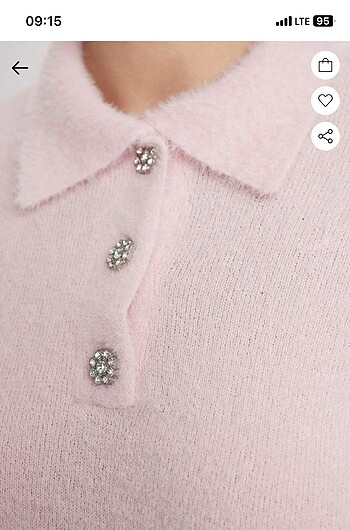 s Beden Şeker pembe kazak bluz ????