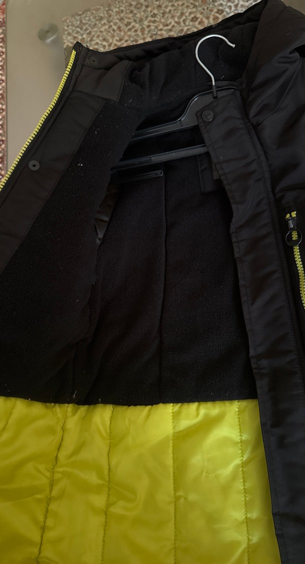 Erkek Siyah Fermuarlı Streetwear Kaban - Görsel 2