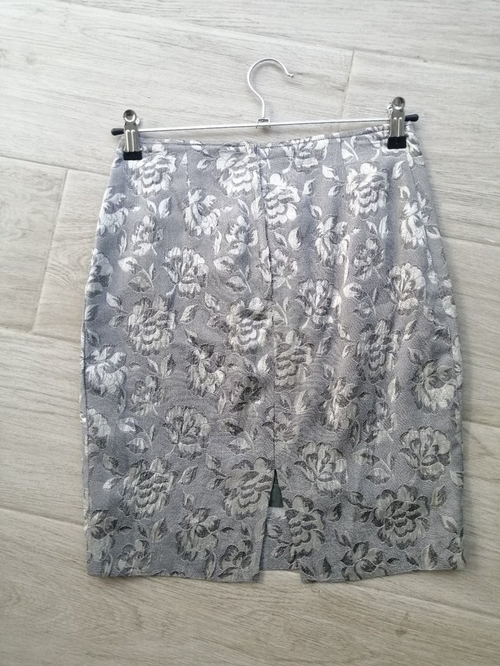 Gri Mini Etek - Görsel 3