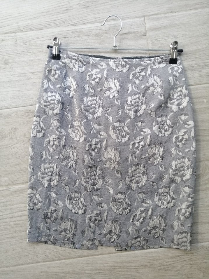 Gri Mini Etek - Görsel 2