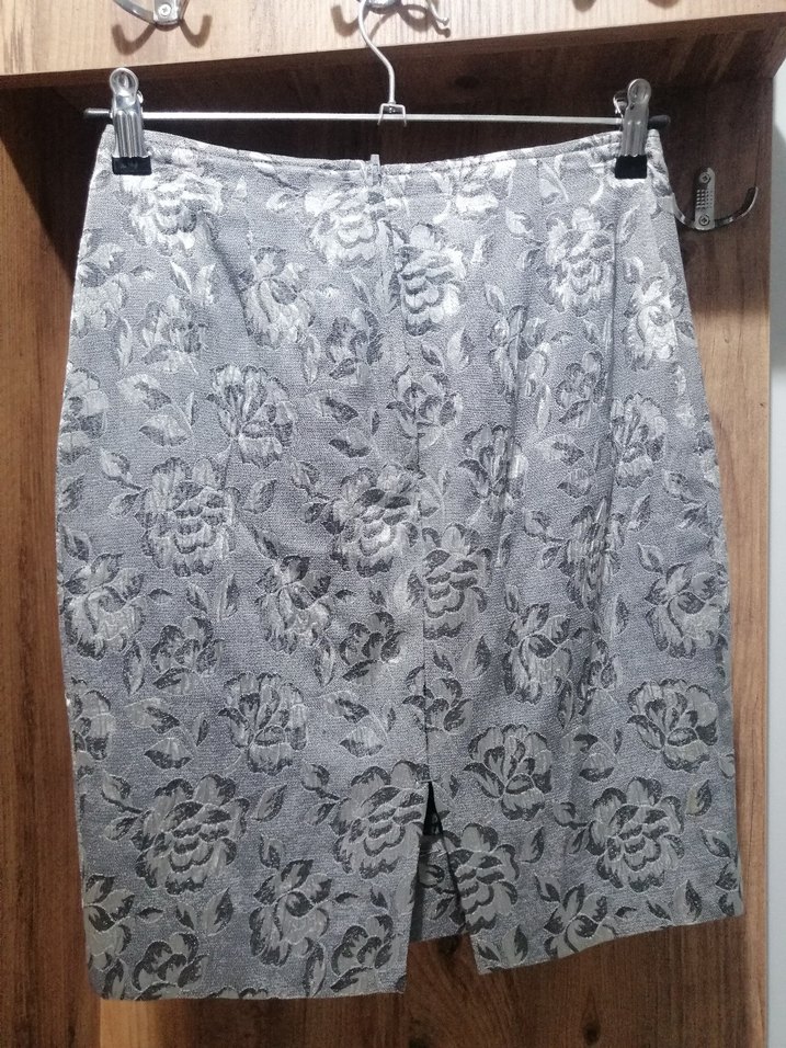 Gri Mini Etek - Görsel 5