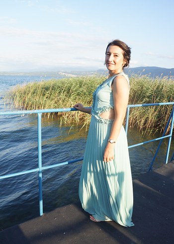 Şifon Uzun Elbise - Görsel 2