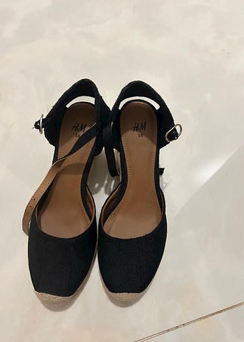 H&M Siyah Kadın Dolgu Topuklu