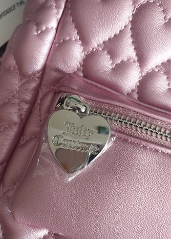 Juicy Couture juicy couture Pembe Kadın Fermuarlı Omuz Çantası