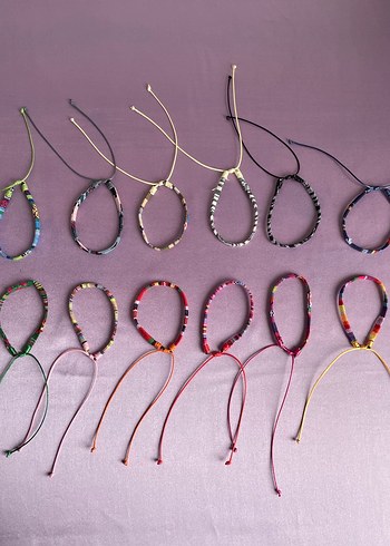 Renkli Bohem Elastik Sörfçü Unisex Bileklikler - Görsel 5