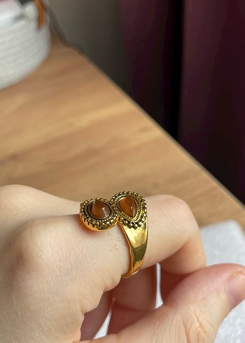 Bohem Altın Renkli Kadın Yüzük - Görsel 3