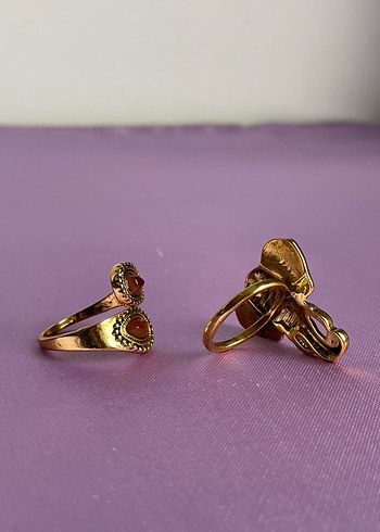 Bohem Altın Renkli Kadın Yüzük - Görsel 2