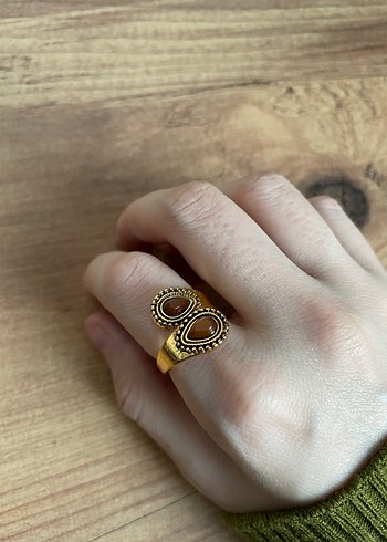 Bohem Altın Renkli Kadın Yüzük - Görsel 6