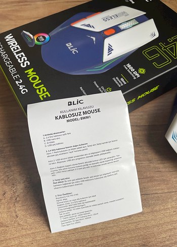 Kablosuz Mavi BLIC 2.4G Mouse - Görsel 9
