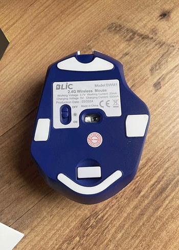 Kablosuz Mavi BLIC 2.4G Mouse - Görsel 6