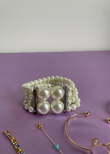 Boncuklu Mor Bohem Kız Çocuk Aksesuarları - Görsel 5