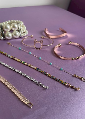 Boncuklu Mor Bohem Kız Çocuk Aksesuarları - Görsel 4