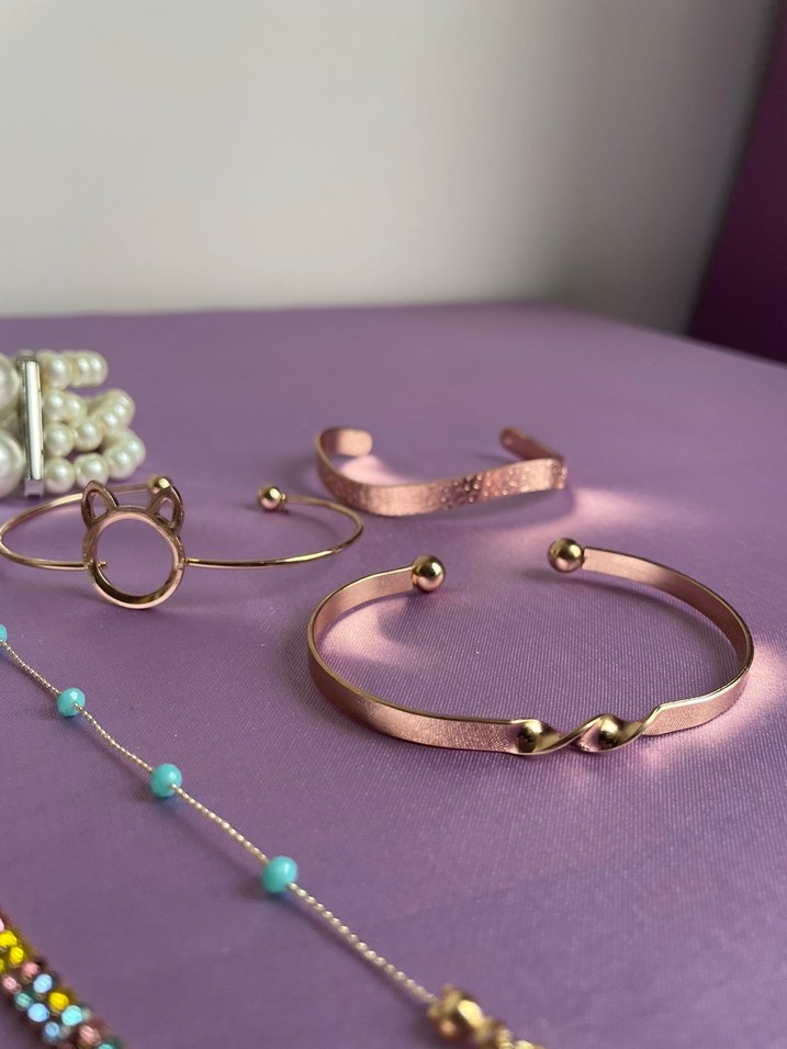 Boncuklu Mor Bohem Kız Çocuk Aksesuarları - Görsel 3