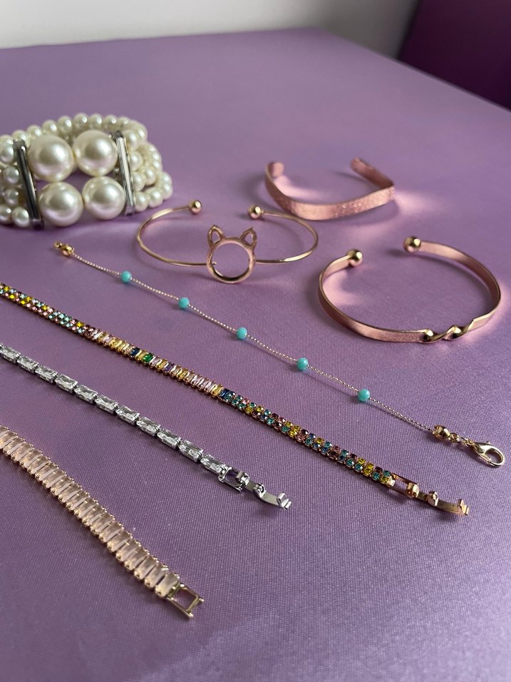 Boncuklu Mor Bohem Kız Çocuk Aksesuarları - Görsel 4