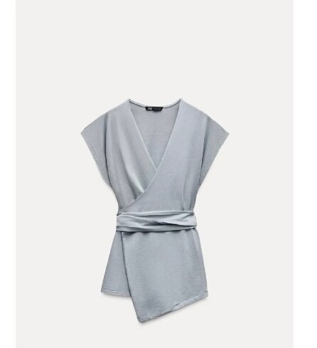 Zara HEAVY COTTON MAVİ PANTOLON