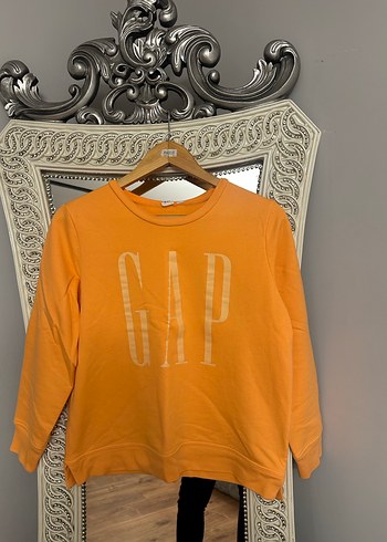 Gap Turuncu Baskılı Kadın Sweatshirt