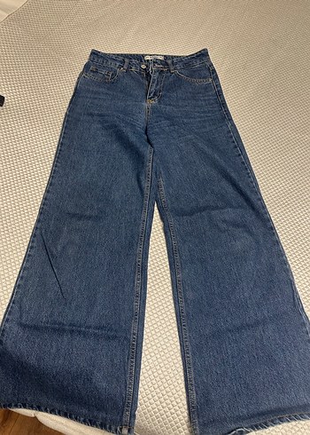 xs Beden Kadın Mavi Normal Boy Denim Jean