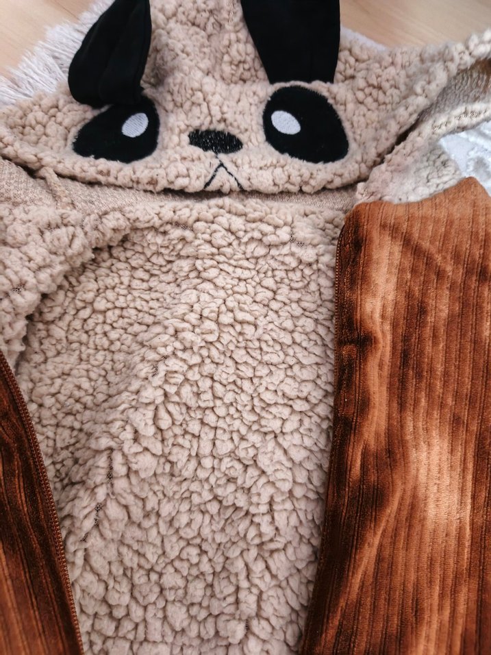 Kahverengi Kürklü Bebek Kayak Tulumu - Görsel 5