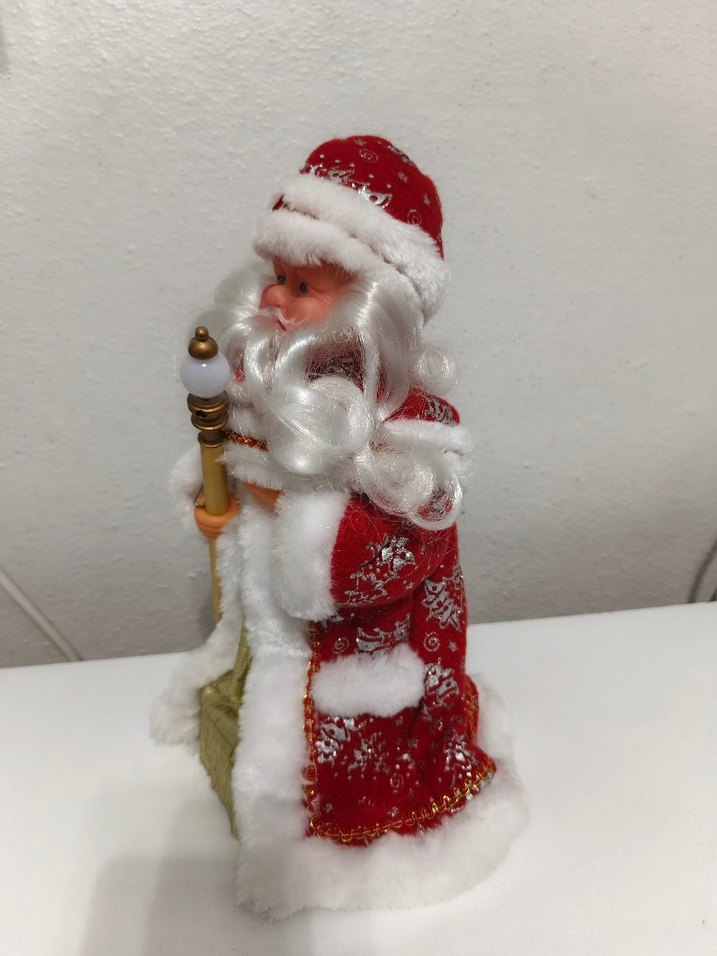 Renkli Beyaz Noel Baba Figürü - Görsel 5