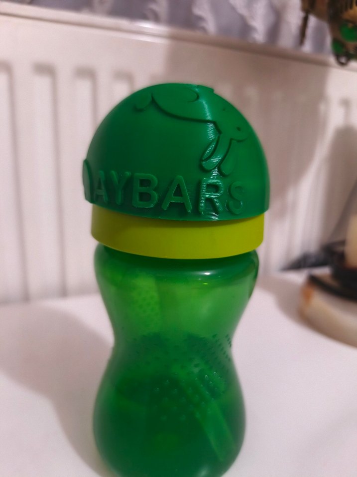 Yeşil Renkli Bebek Biberonu HYBAR - Görsel 2