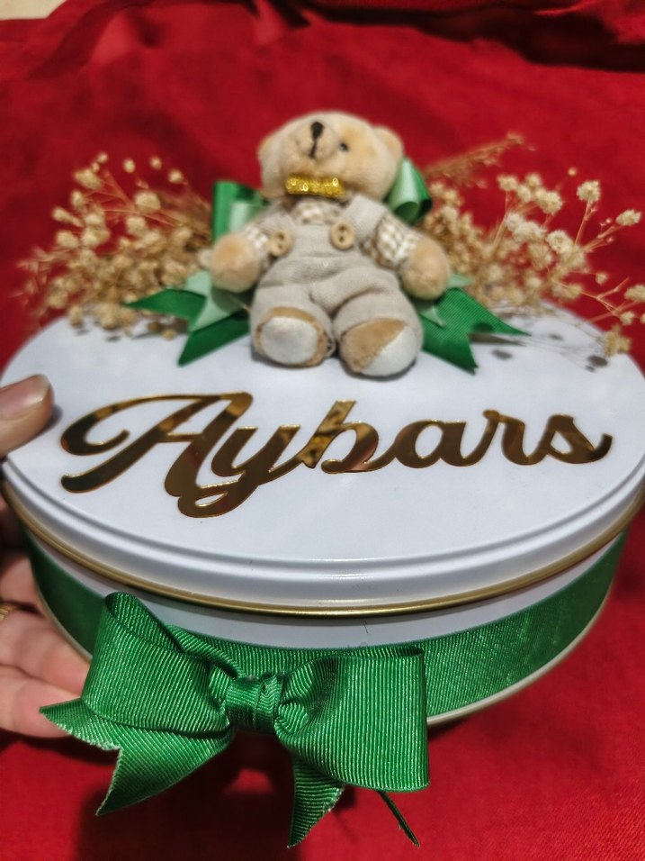 Aybars Yazılı Beyaz Dekoratif Kutu - Görsel 3