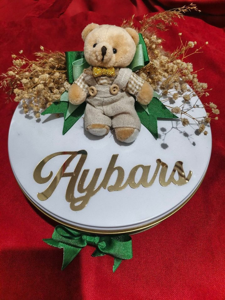 Aybars Yazılı Beyaz Dekoratif Kutu - Görsel 2