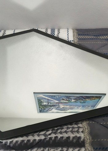 Beyaz Çerçeveli Dekoratif Ayna - Görsel 4