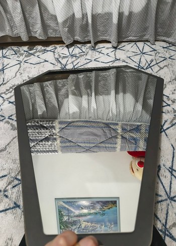 Beyaz Çerçeveli Dekoratif Ayna - Görsel 3