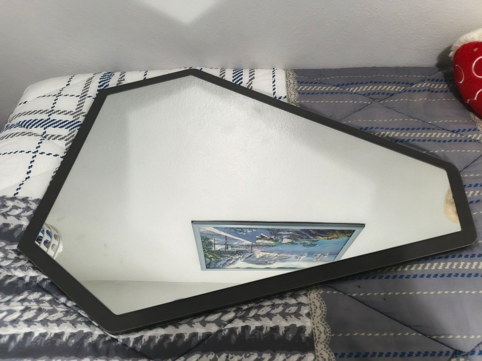 Beyaz Çerçeveli Dekoratif Ayna - Görsel 4