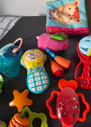 Renkli Diş Kaşıyıcı ve Çıngırak Seti - Görsel 4