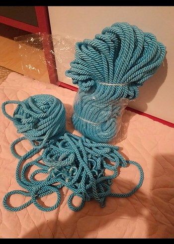 Mavi Bohem El İşi Halat - Görsel 2