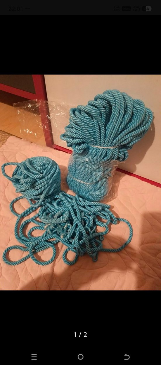 Mavi Bohem El İşi Halat - Görsel 2