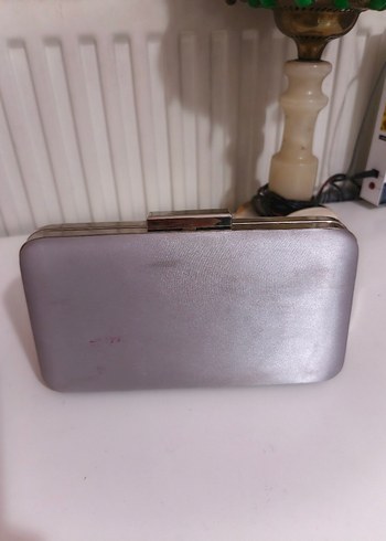 Gri İşlemeli Payetli Kadın Portföy Çanta - Görsel 3