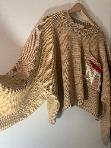 l Beden kahverengi Renk #oversize #crop #kazak