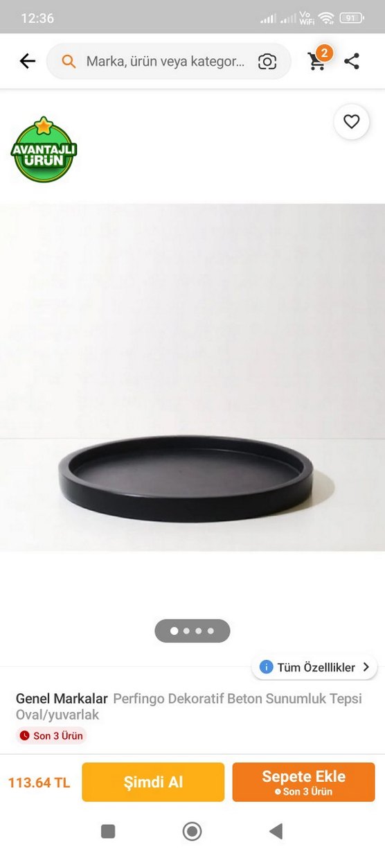 Beyaz Düz Tabak - Görsel 5