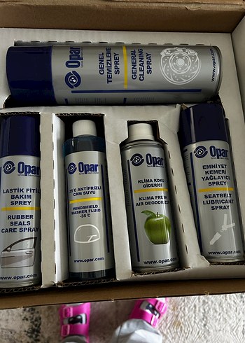 Opar Araç Bakım Sprey Seti