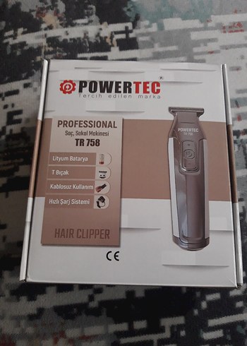 Powertec TR758 Kablosuz Saç Sakal Kesme Makinesi son fiyat.