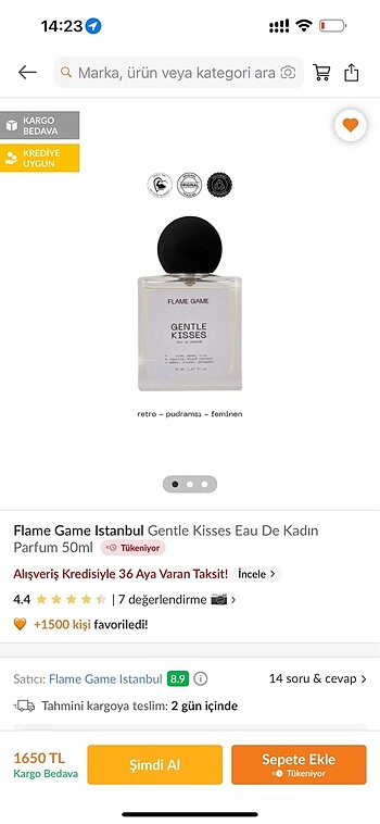 Flame game gentle kisses parfüm