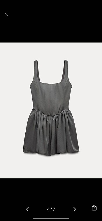 Zara Zara antrasit elbise